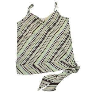 Banana Republic NWT Y2K Multicolored Stripe Tank Top SZ L